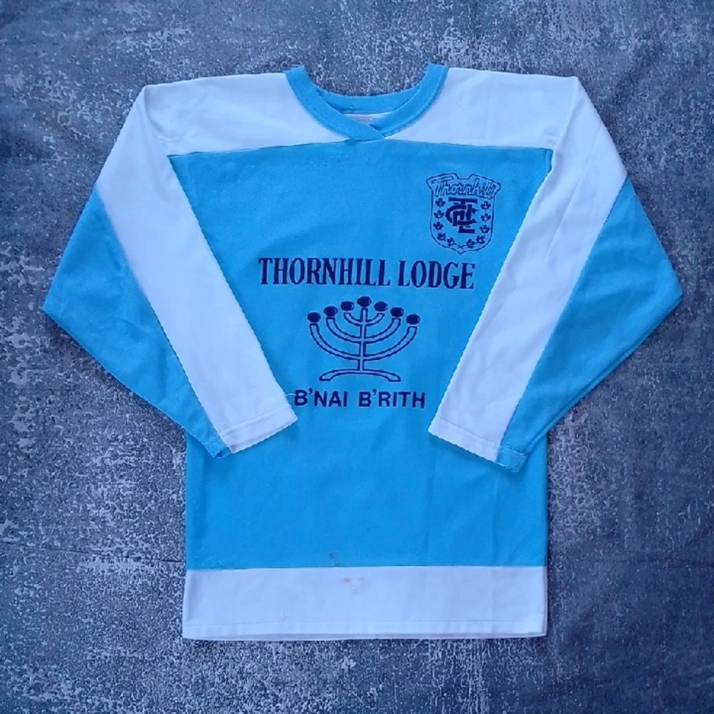 Vintage 1984 THORNHILL LODGE B'NAI B'RITH HOCKEY JERSEY #14